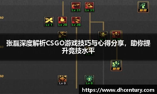 张磊深度解析CSGO游戏技巧与心得分享，助你提升竞技水平